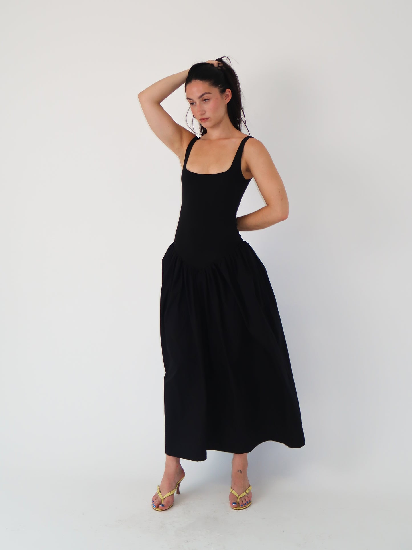 Drop Waist Maxi Dress - L