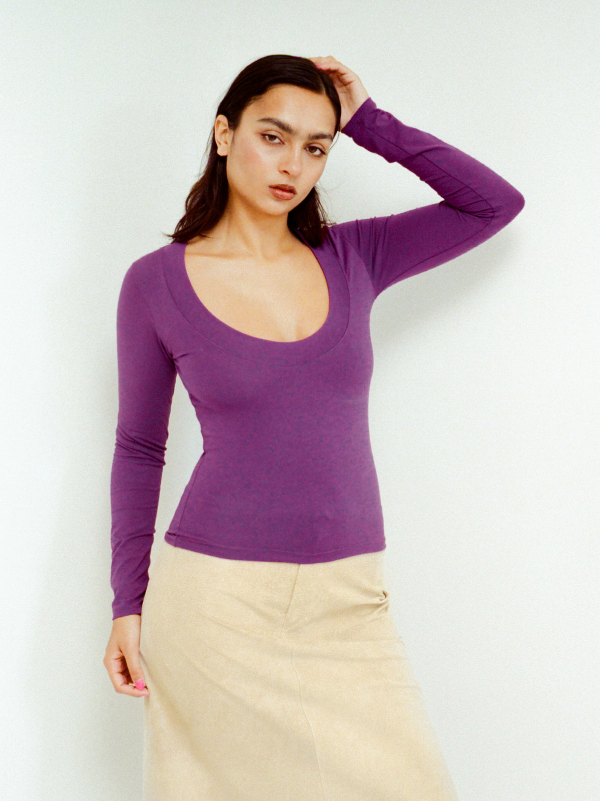 Circle Long Sleeve - Plum