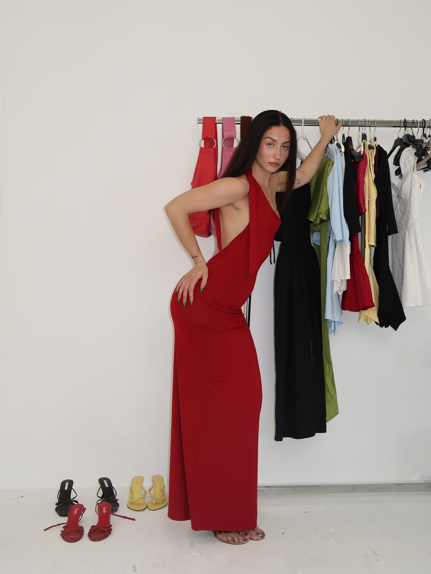 Carmen Dress - Vermillion