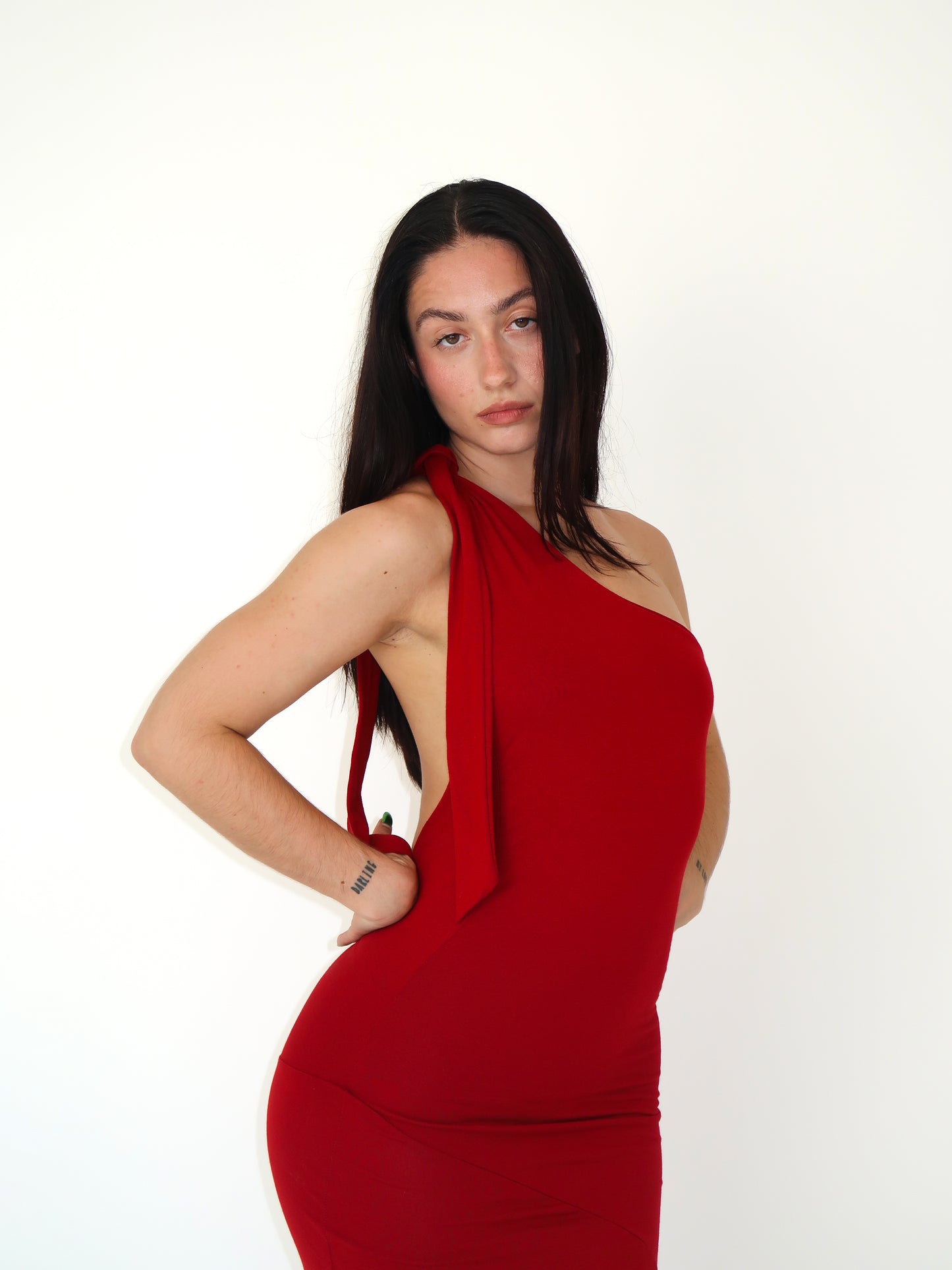 Carmen Dress - Vermillion