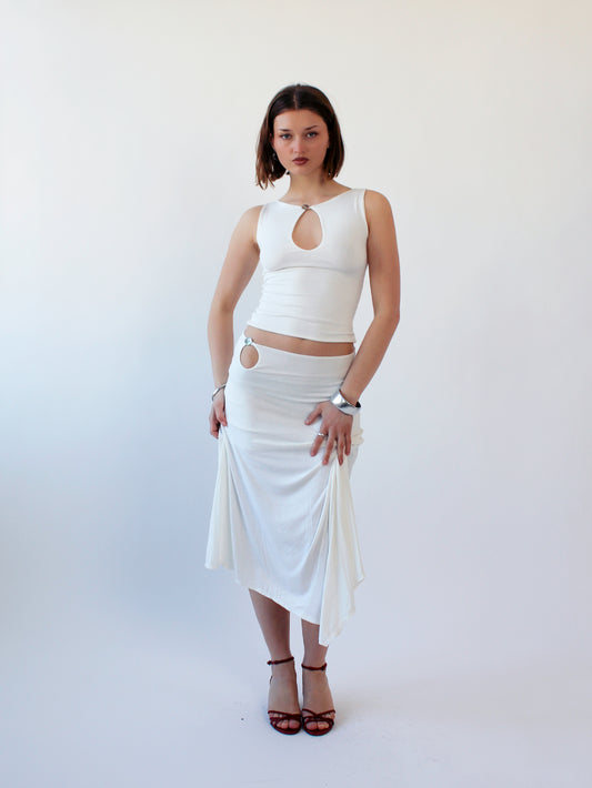 Key Hole Tank - Ivory