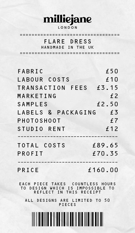 Black Flare Dress Sample