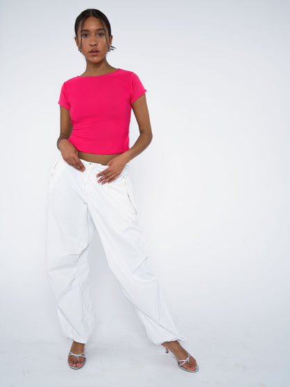 Pink Silk Jersey Top XS/S