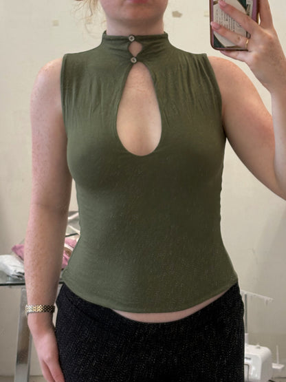 Khaki Key Hole Tank S