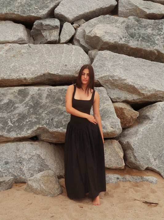 Drop Waist Maxi Dress