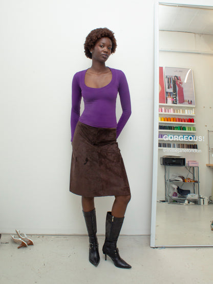 Circle Long Sleeve - Plum