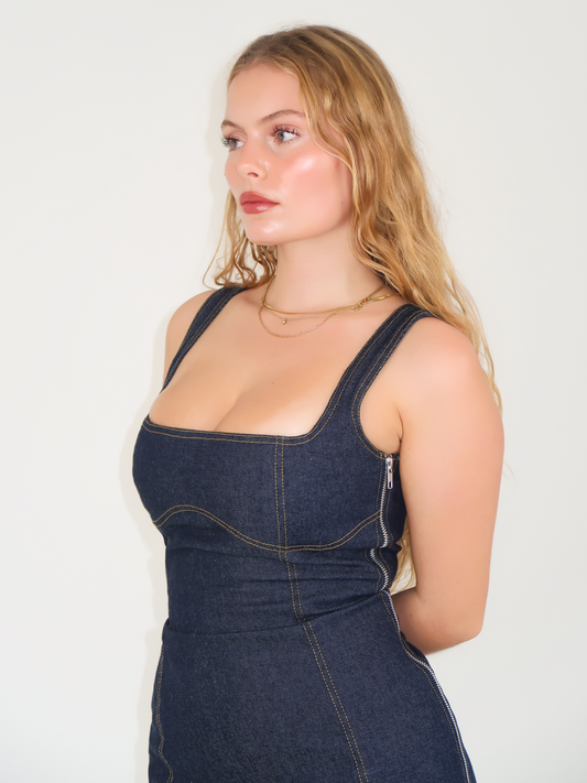 Denim Maxi Dress