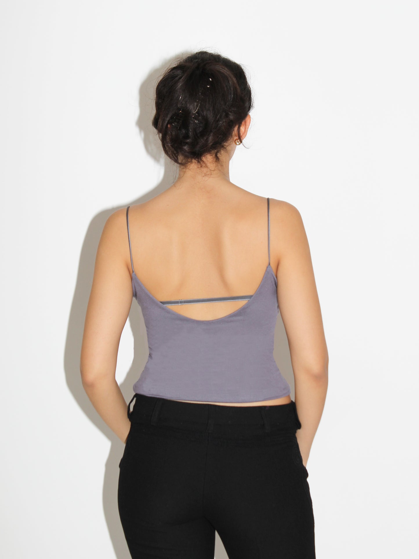Silk Strap Cami - Slate