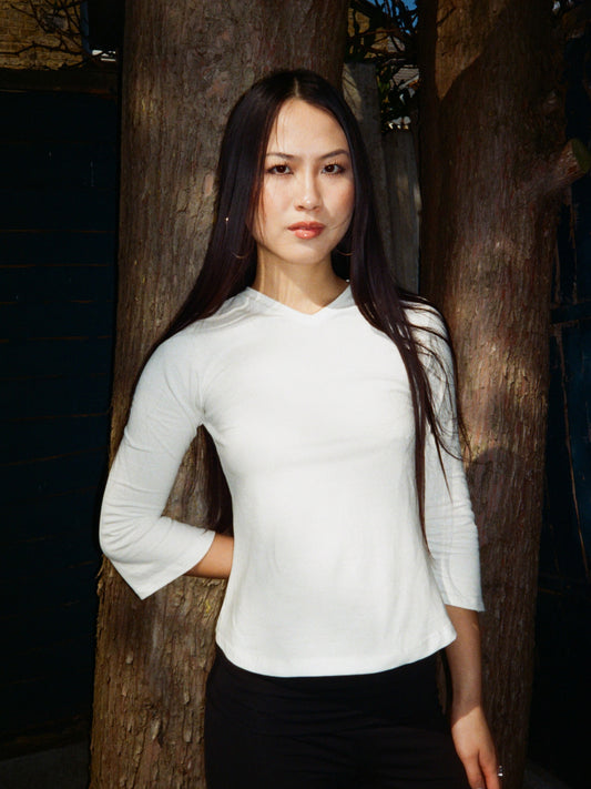 The Everyday V-Neck - Ivory