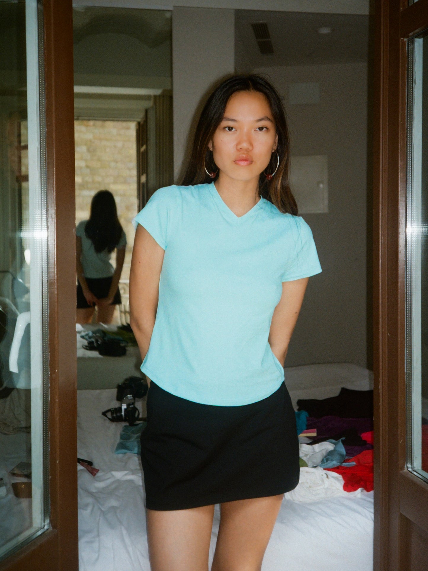 V-Neck Tee - Mint