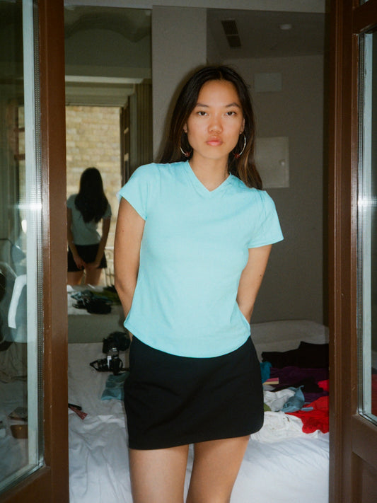 V-Neck Tee - Mint