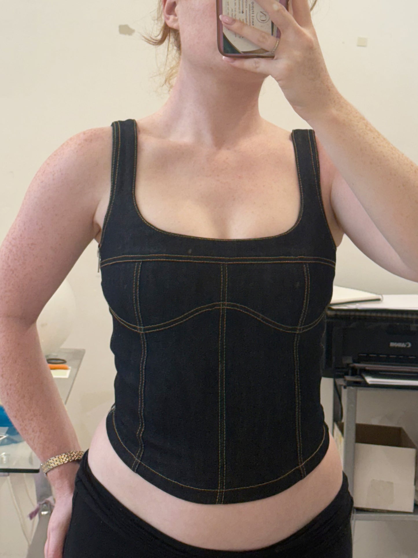 Denim Bustier - XS/S