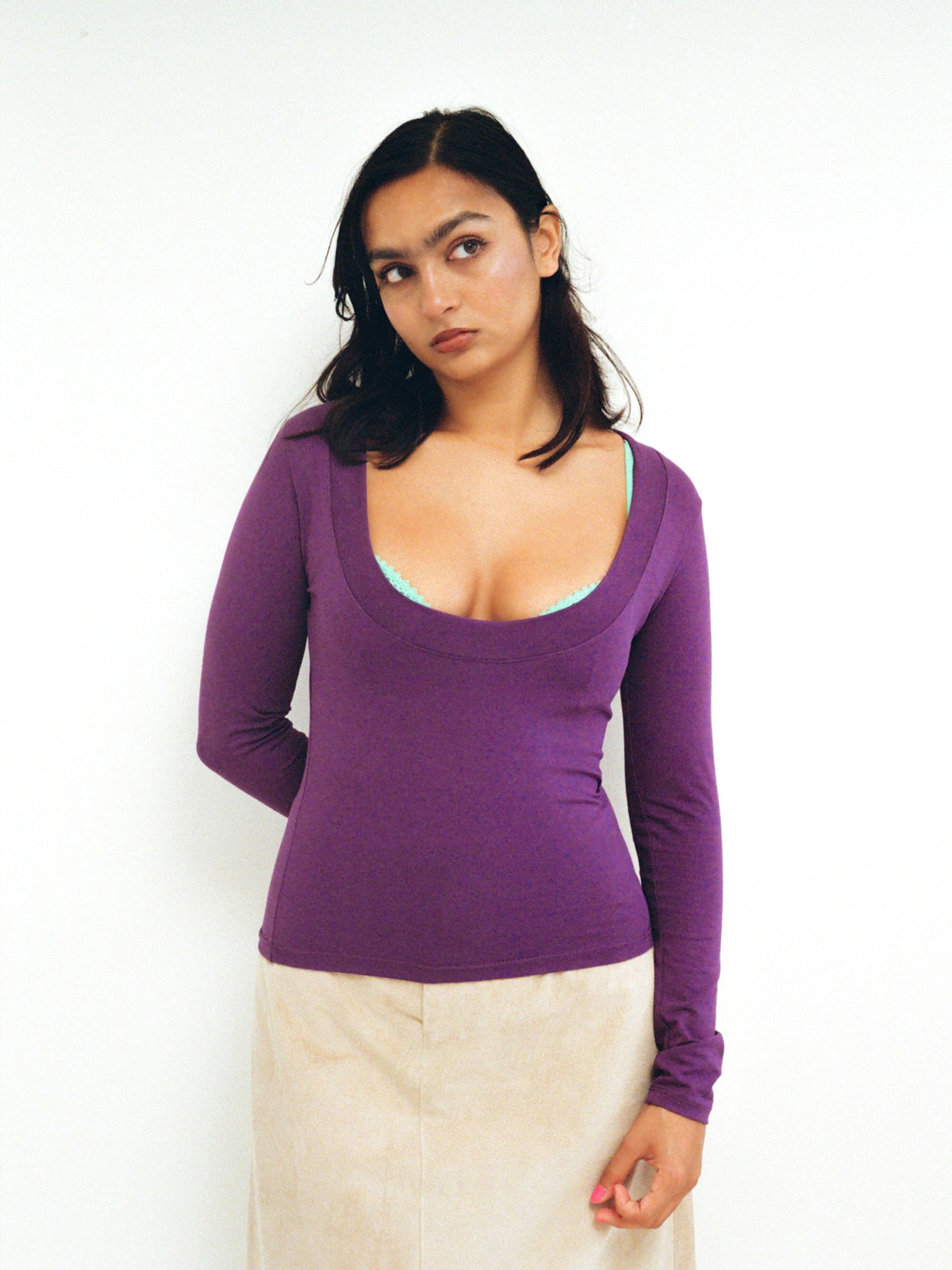 Circle Long Sleeve - Plum