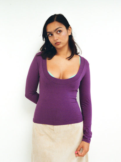 Circle Long Sleeve - Plum