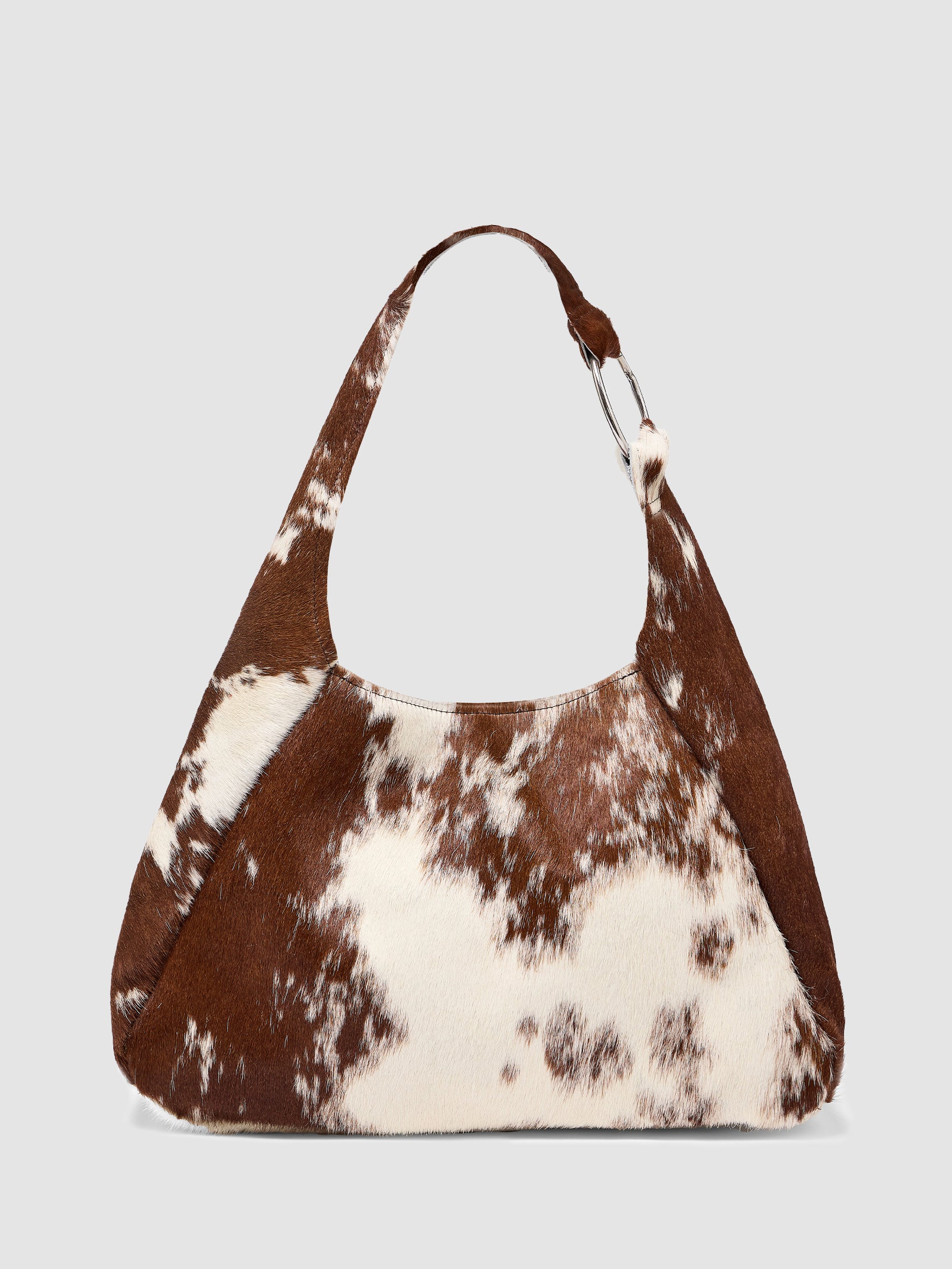 O-Ring Bag Cow Hide Brown – Millie Jane - Main Image