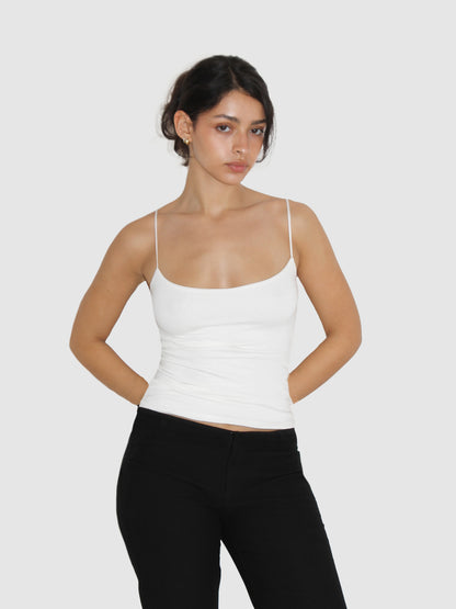 Silk Strap Cami - Ivory