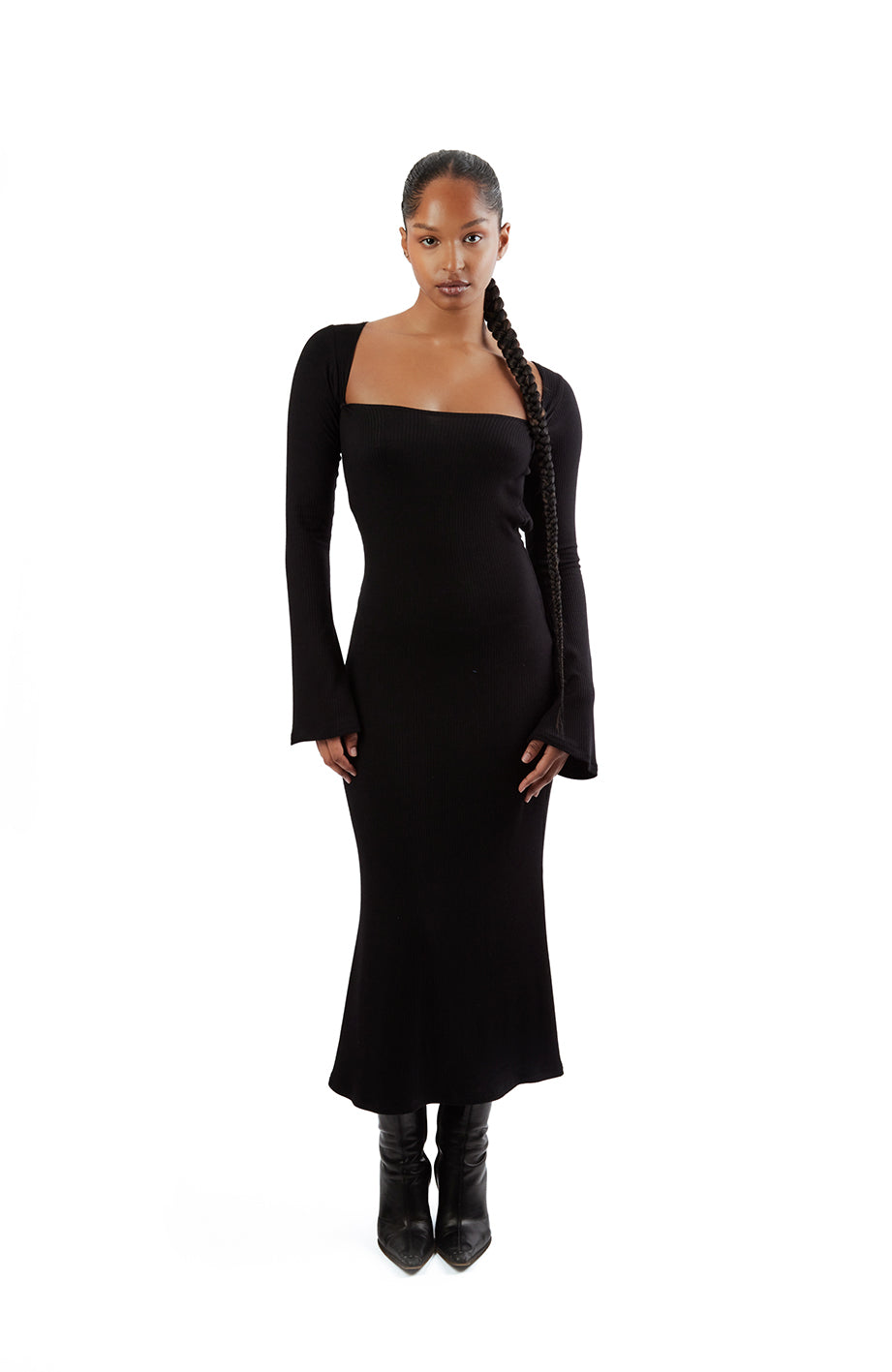 Black Flare Dress Sample
