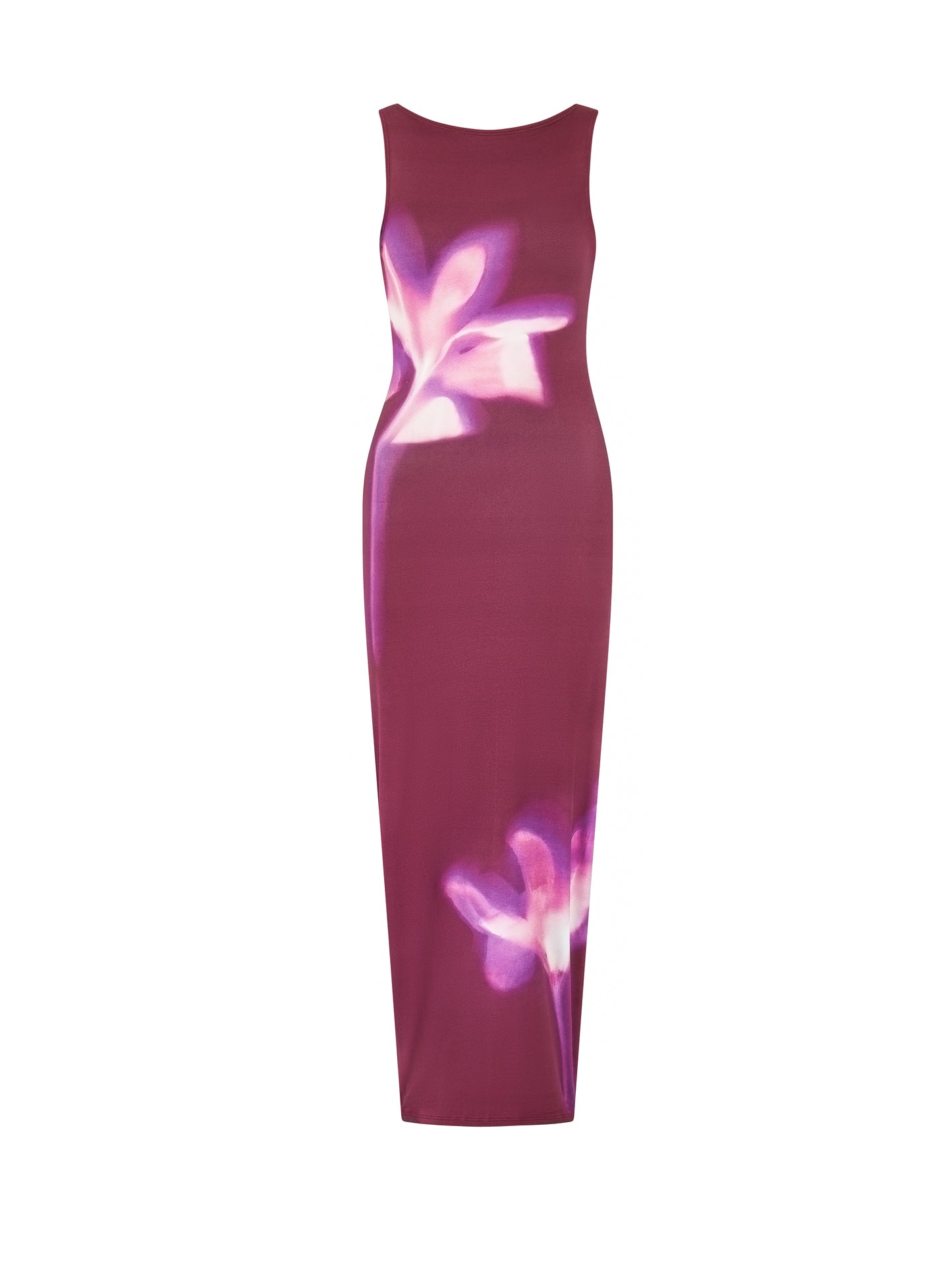 Merlot Floral Dress