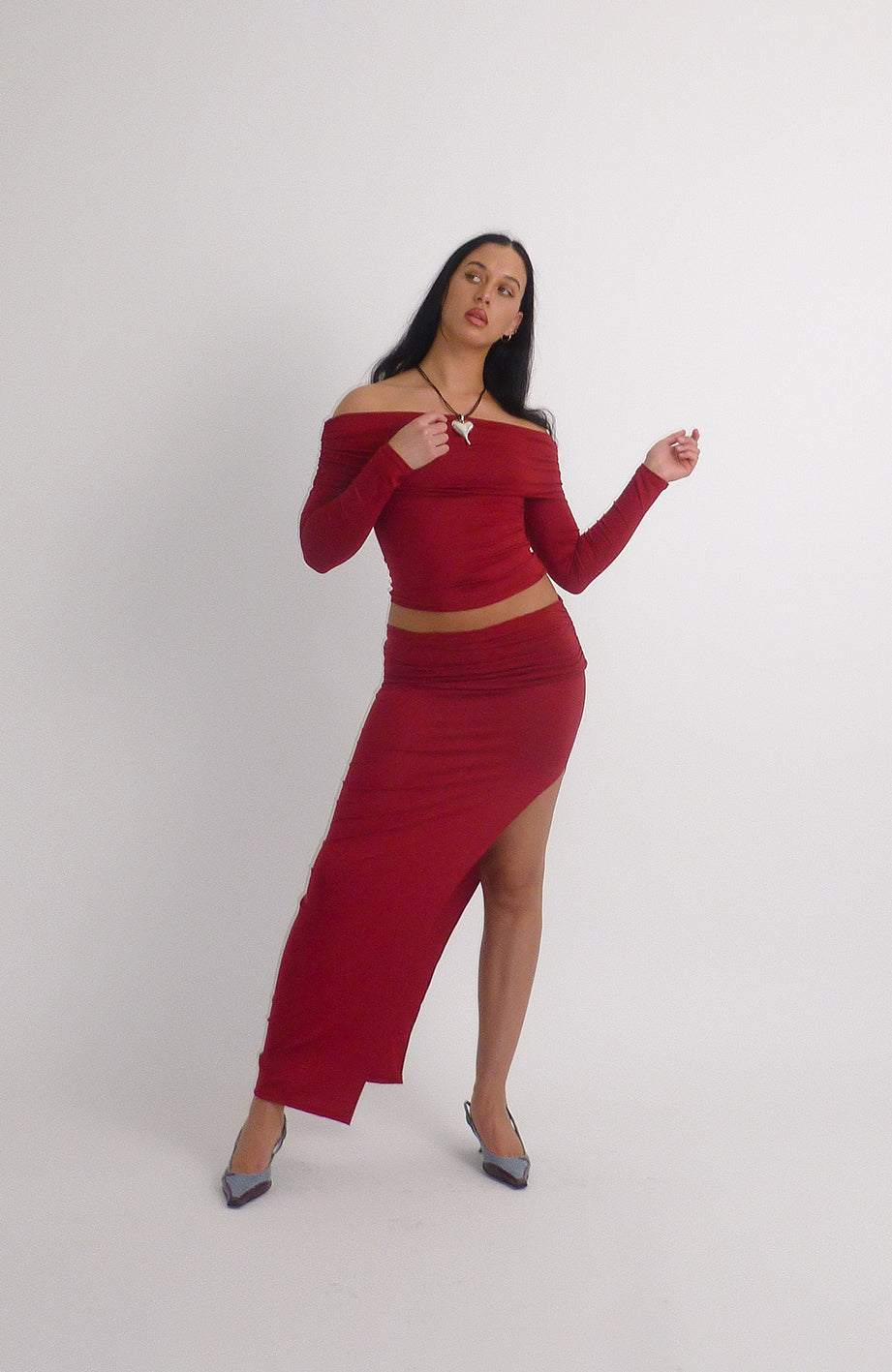 Maya Cherry Skirt - S