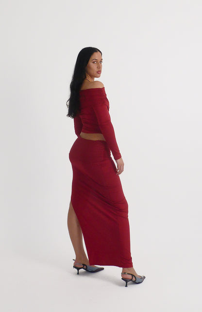 Maya Cherry Skirt - S